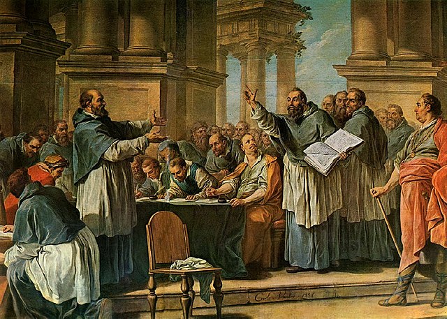 Augustine preaching at the Donatists